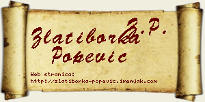 Zlatiborka Popević vizit kartica